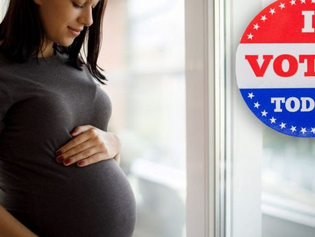 It's ballot before babies for these brave women!