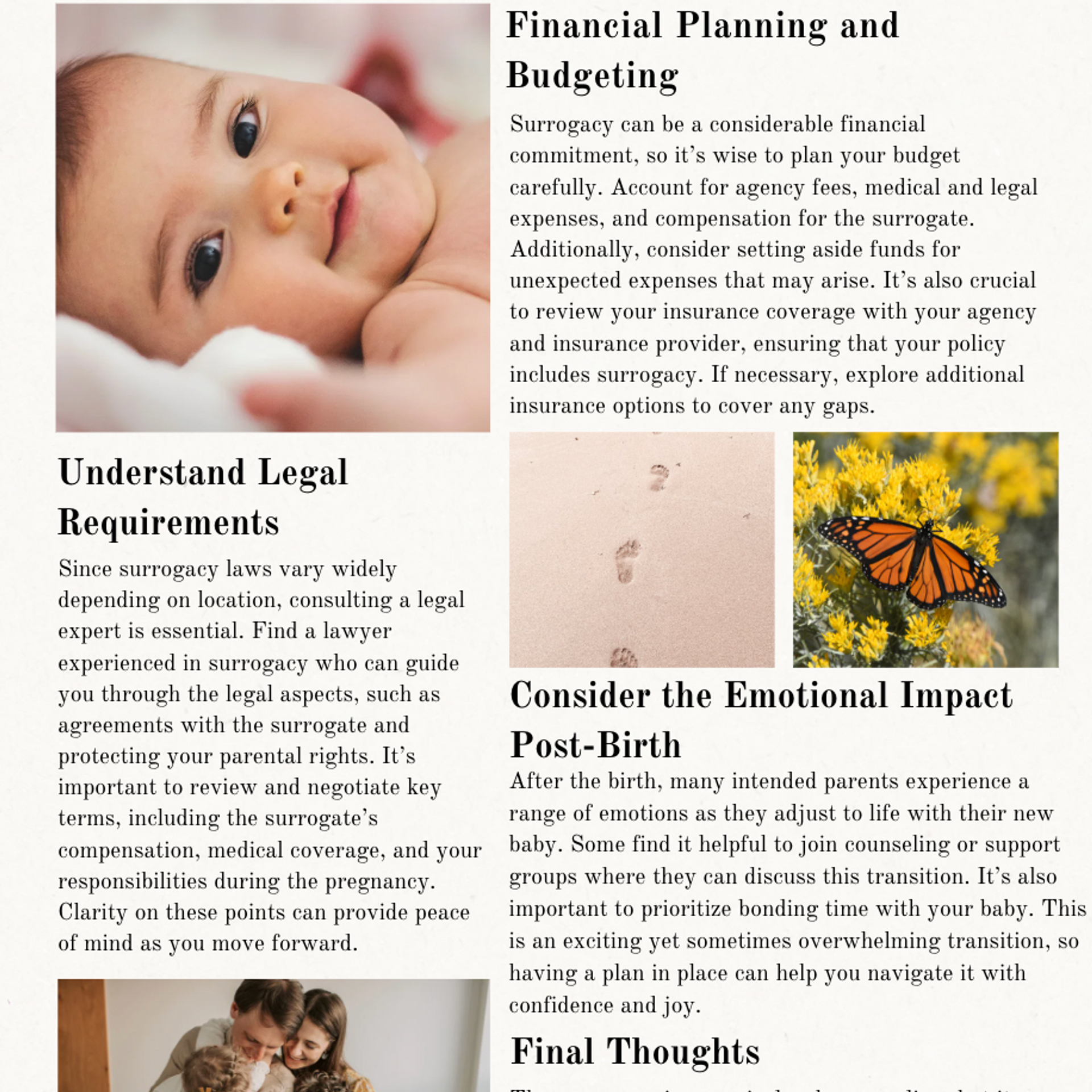 financial planning for intended parents for surrogacy